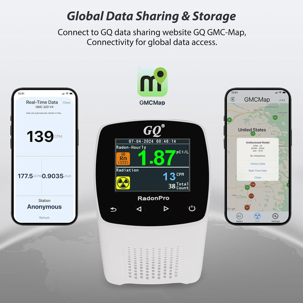 RadonPro 2-in-1 Radon Gas and Radiation Monitor