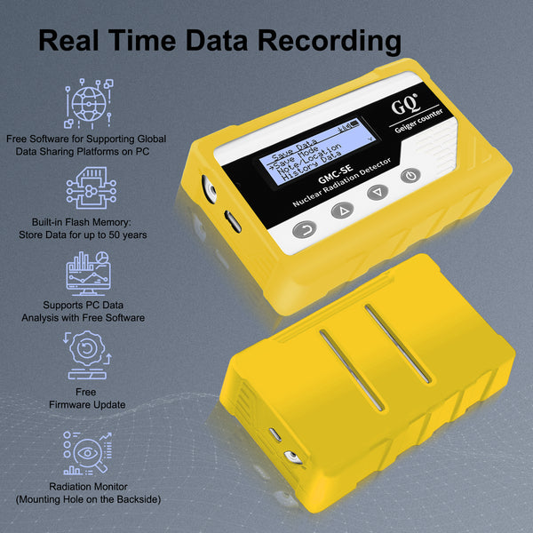 GMC-SE Geiger Counter Radiation Detector with Yellow Silicone Case