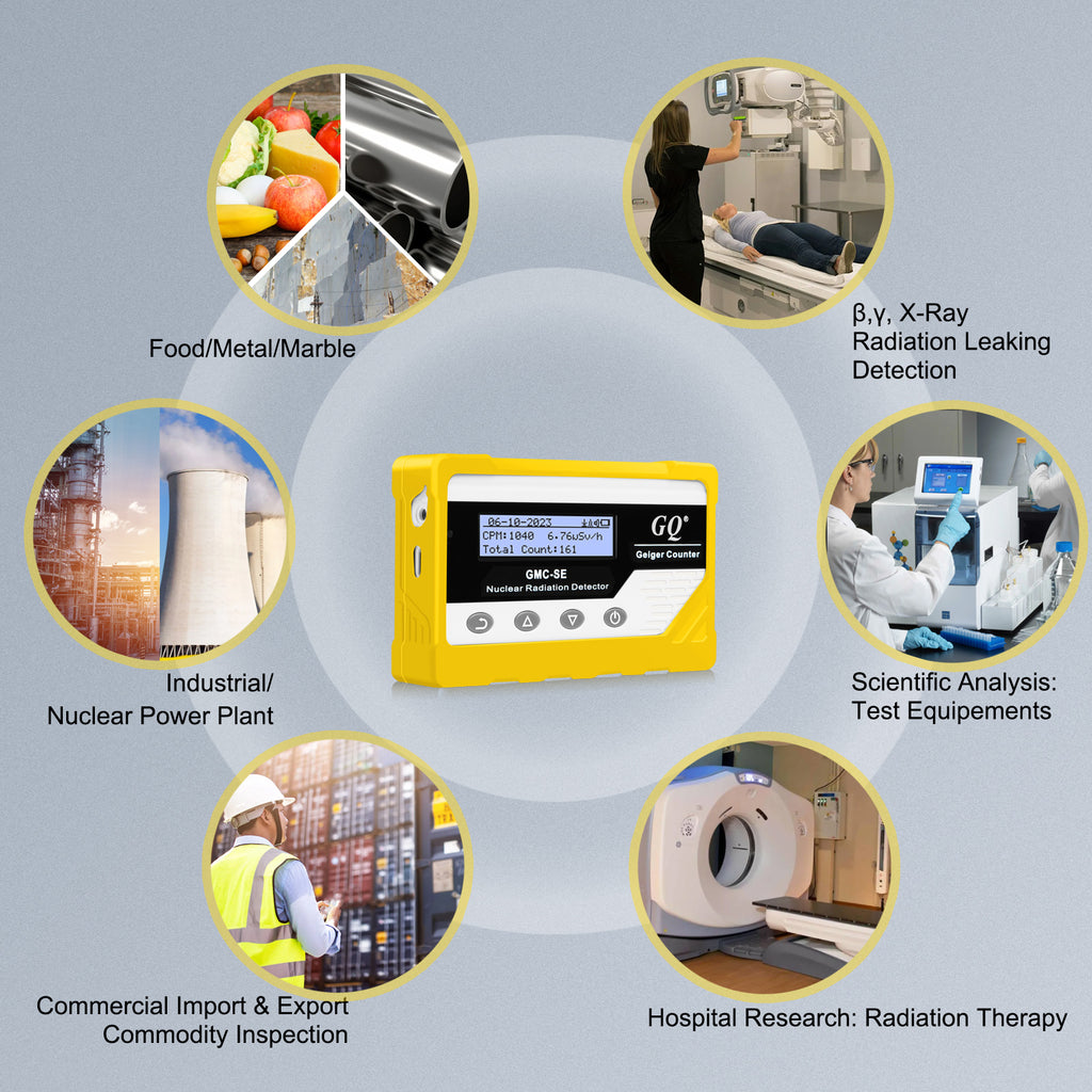 Radiator Detect GMC-SE Geiger Counter Radiation Detector with Yellow Silicone Case – GQ ...