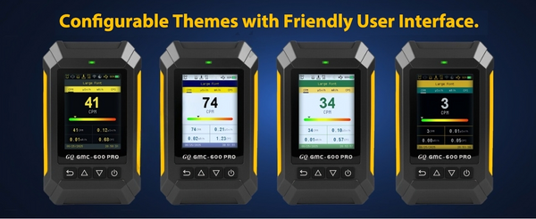 GQ 600 PRO Geiger Counter Nuclear Radiation Detector – Dosimeter for Alpha, Beta, Gamma, X-Ray – Portable Radiation Monitor with Real-Time Data, Global Data Sharing, LCD Display & USB